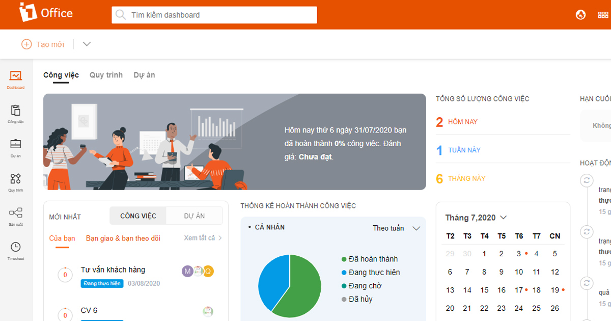 1Office – Phần mềm quản lý KPI toàn diện